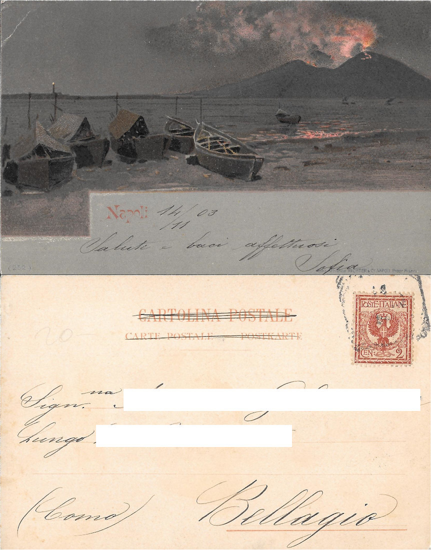 Napoli. Litho. Viaggiata 1911
