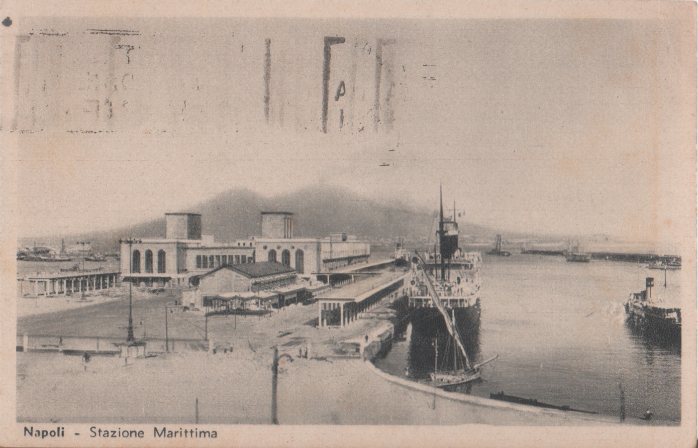 Napoli. Stazione Marittima. Viaggiata 1937