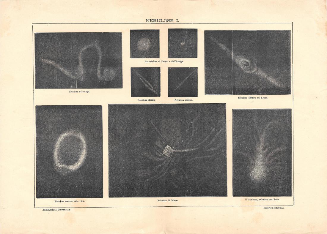 Nebulose I. Lexicon Vallardi 1900 ca.