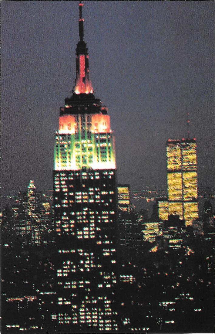 New York. Empire State Building at night. Non viaggiata