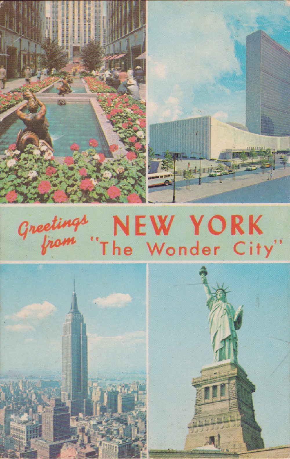 New York. The wonder City. Viaggiata 1976