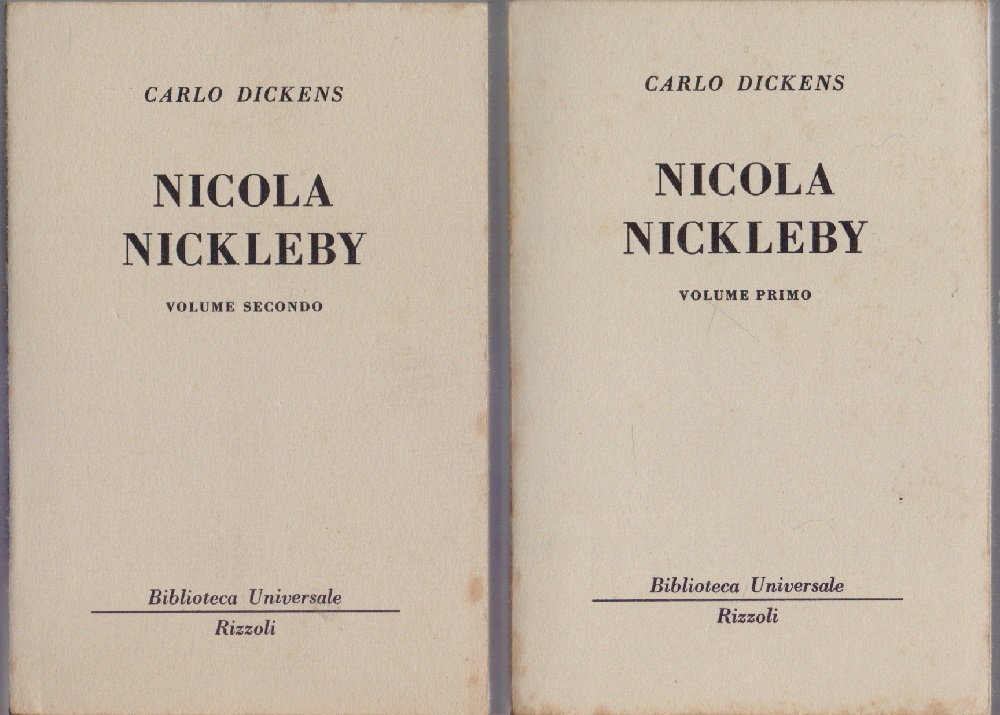 Nicola Nickleby (2 Volumi ) - ( 1846 - 1855 …
