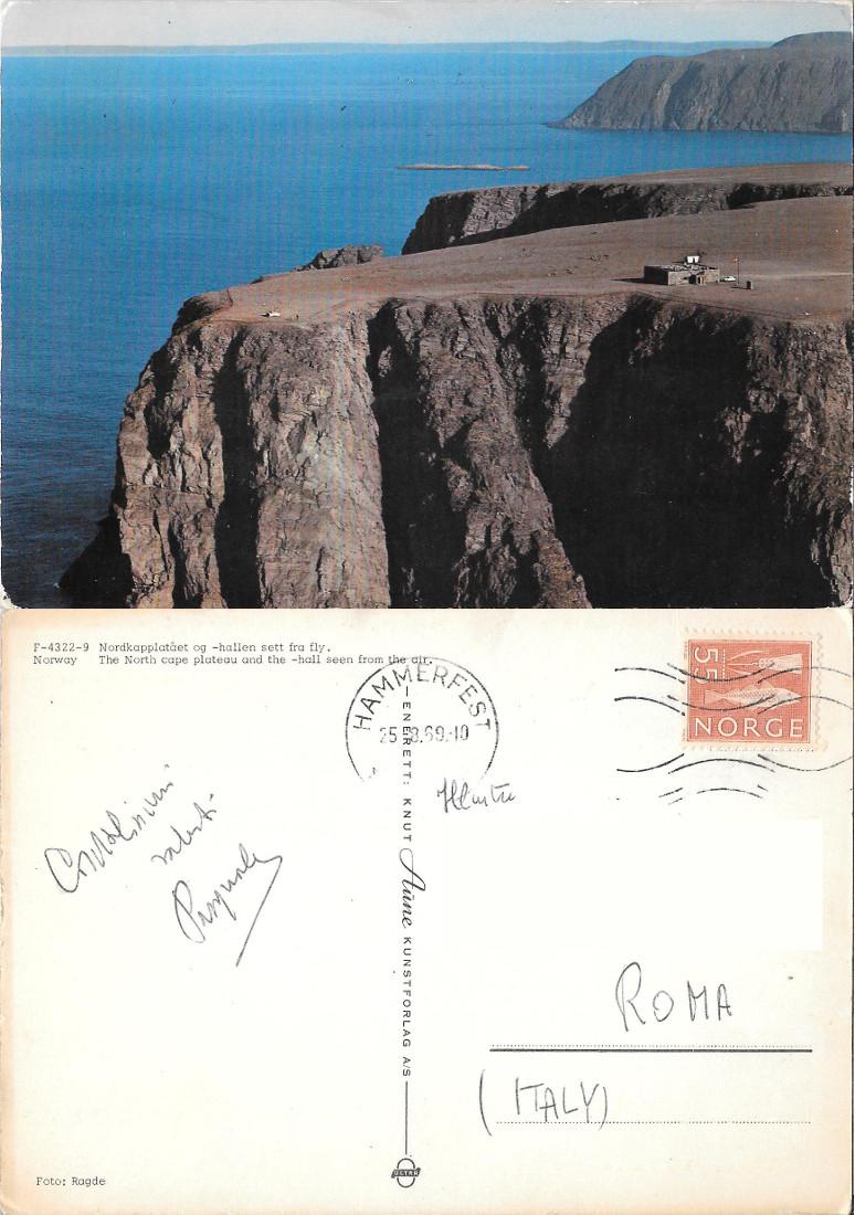 Norway. The North cape plateau and the -hall seen from …