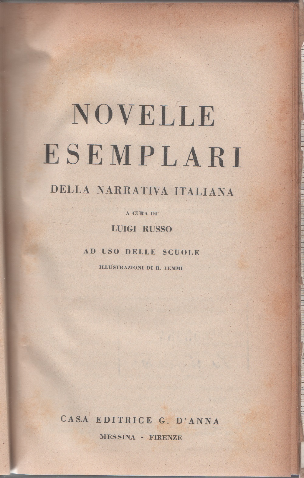 Novelle esemplari della narrativa italiana - a cura di Luigi …