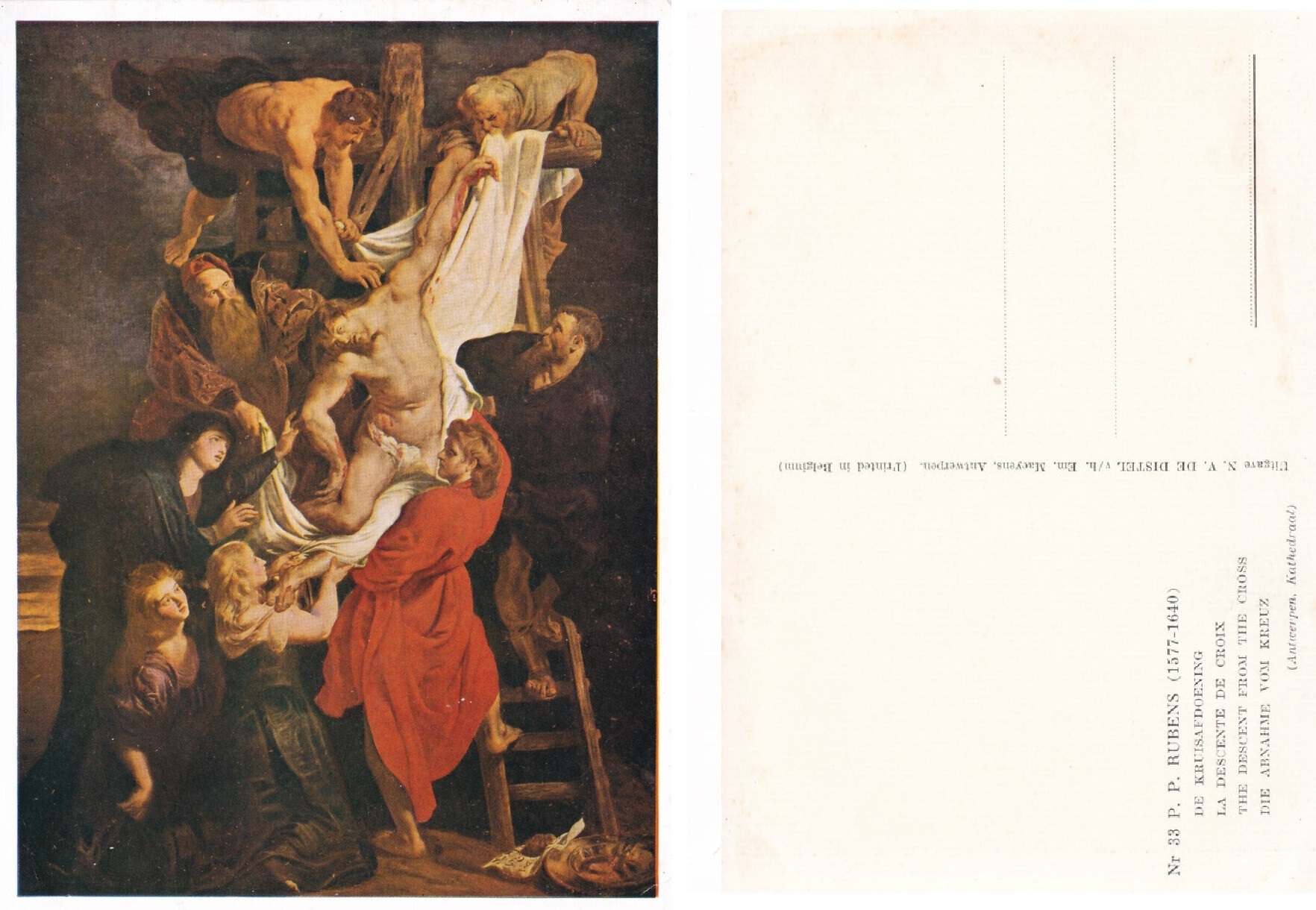 P. P. Rubens (1577-1640) De Kruisafdoening. - Non viaggiata