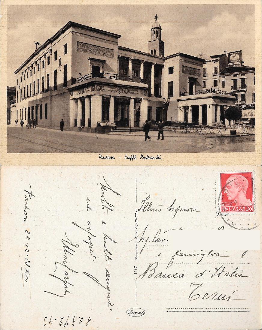 Padova. Caffè Pedrocchi. Viaggiata 1938