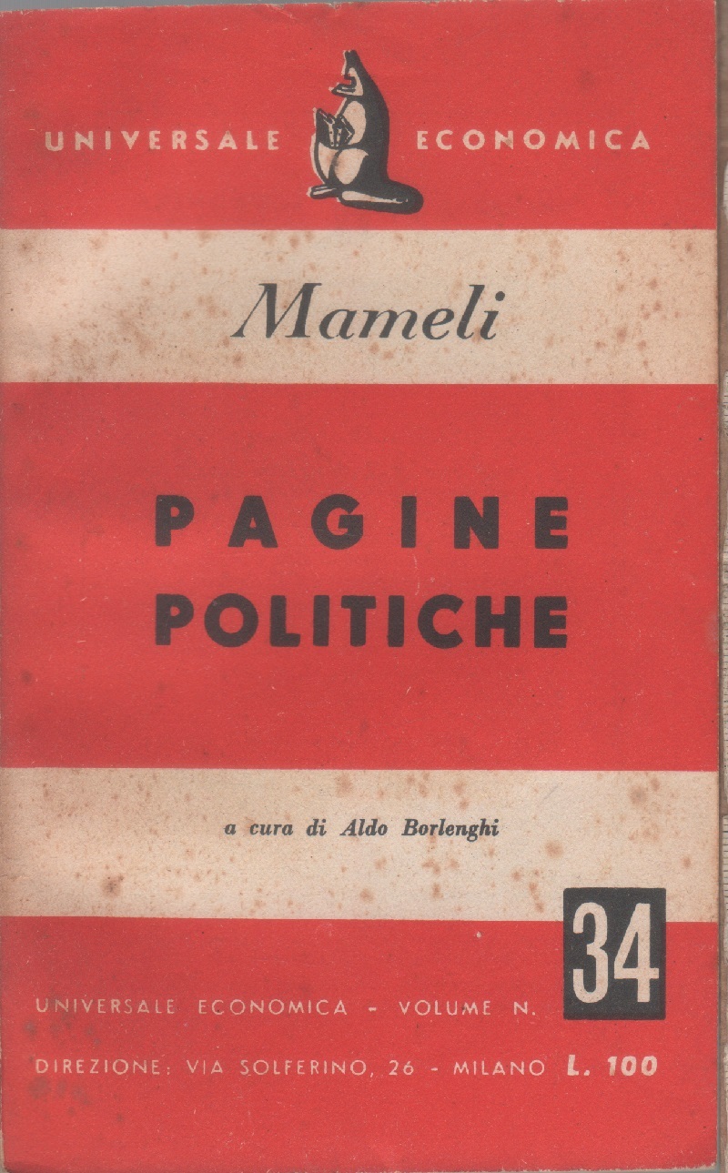Pagine politiche - Goffredo Mameli