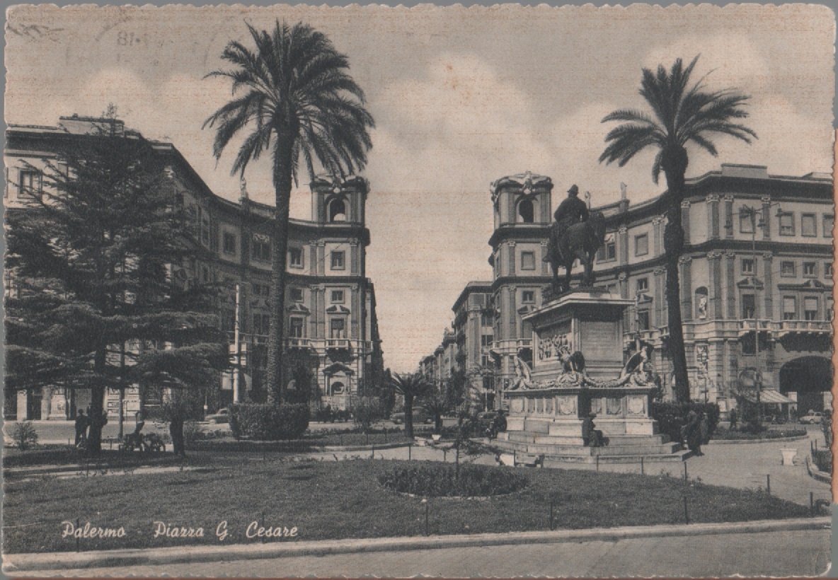 Palermo. Piazza G. Cesare. Viaggiata 1961