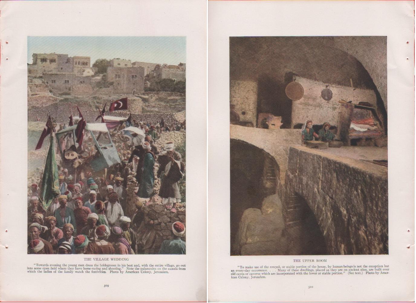 Palestine. The village wedding/The upper room. Foto da rivista 1914