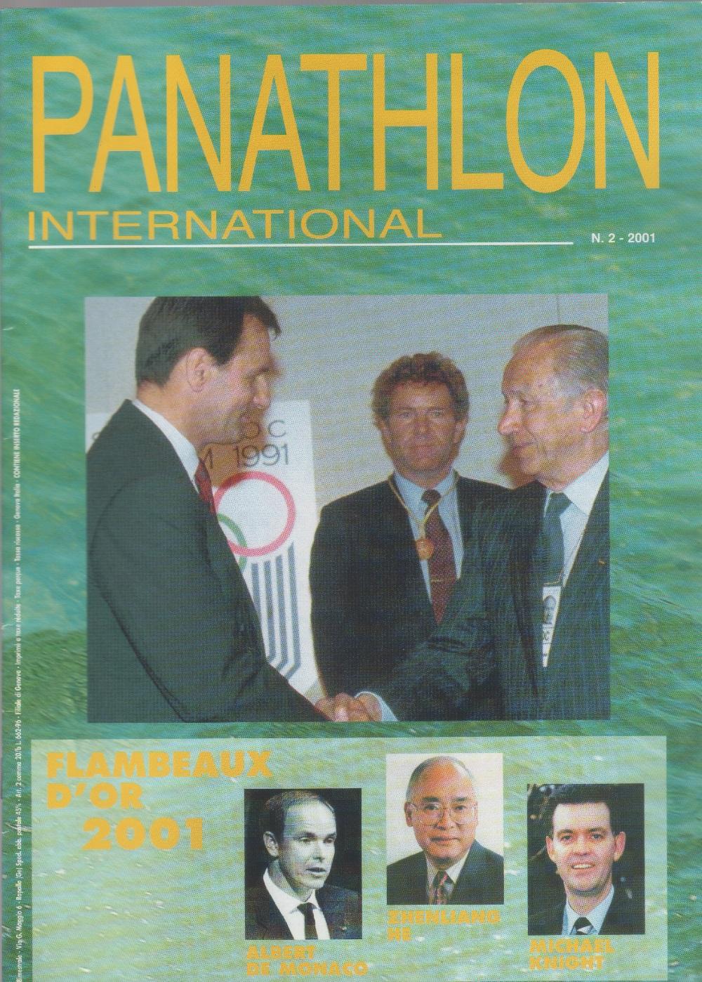 Panathlon International. 2001. n. 2. Flambeaux d'or 2001
