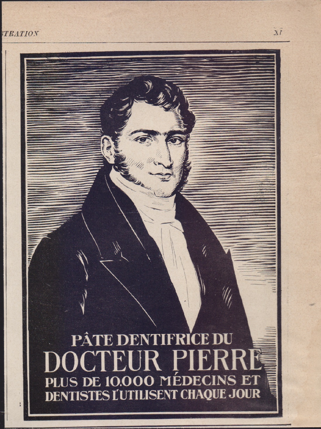 Pate dentifrice du Docteur Pierre. Advertising 1926
