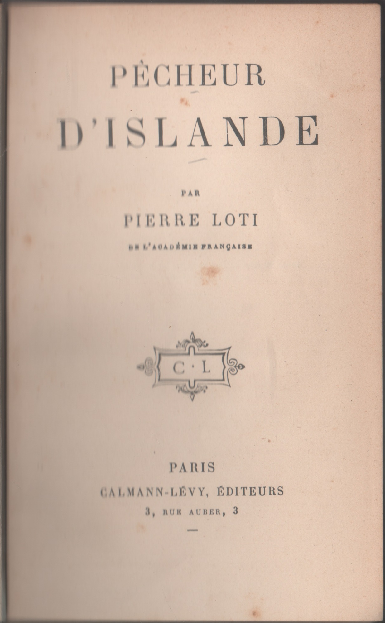 Pêcheur d'Islande - Pierre Loti