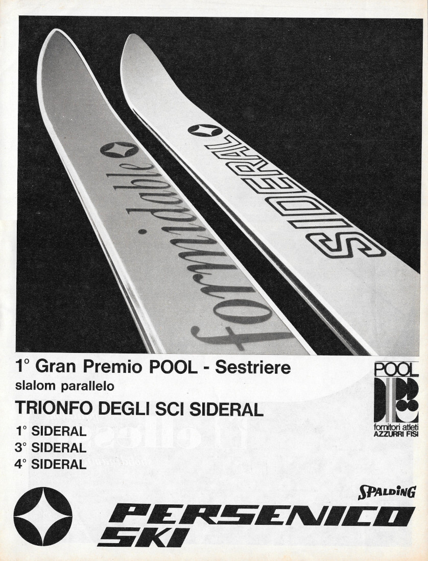 Persenico Ski Spalding / Ellesse - Advertising 1970