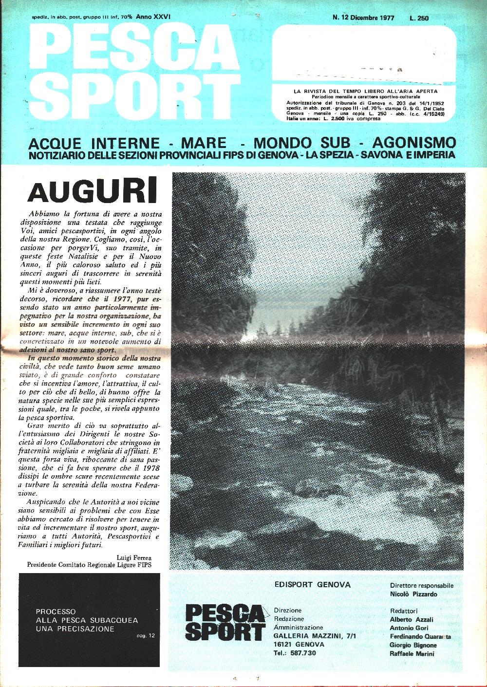 Pesca Sport. 1977. N. 12