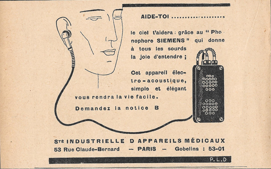 Phonophore Siemens donne à tous les sourdes la joie d'entendre …