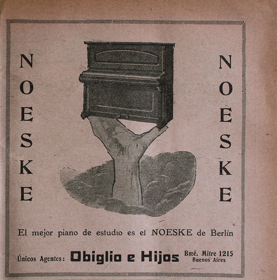 Piano de estudio Noeske - Advertising 1922