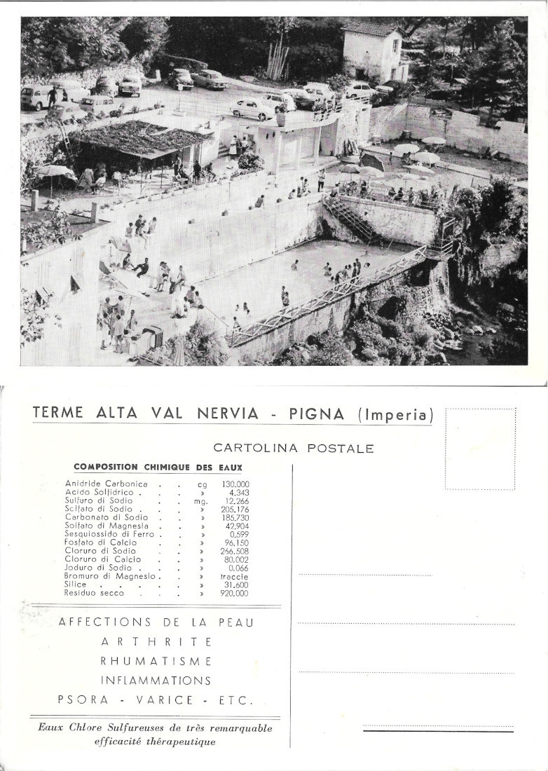 Pigna (IM). Terme Alta Val Nervia. Non viaggiata