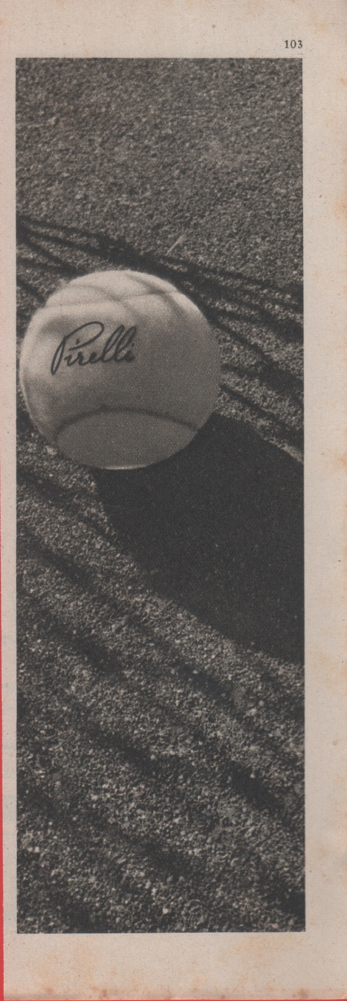 Pirelli. Palle da tennis. Advertising 1948