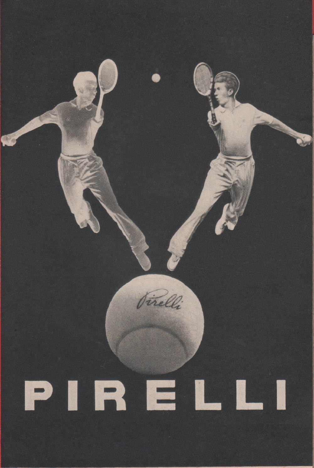 Pirelli palle da tennis. Advertising 1948