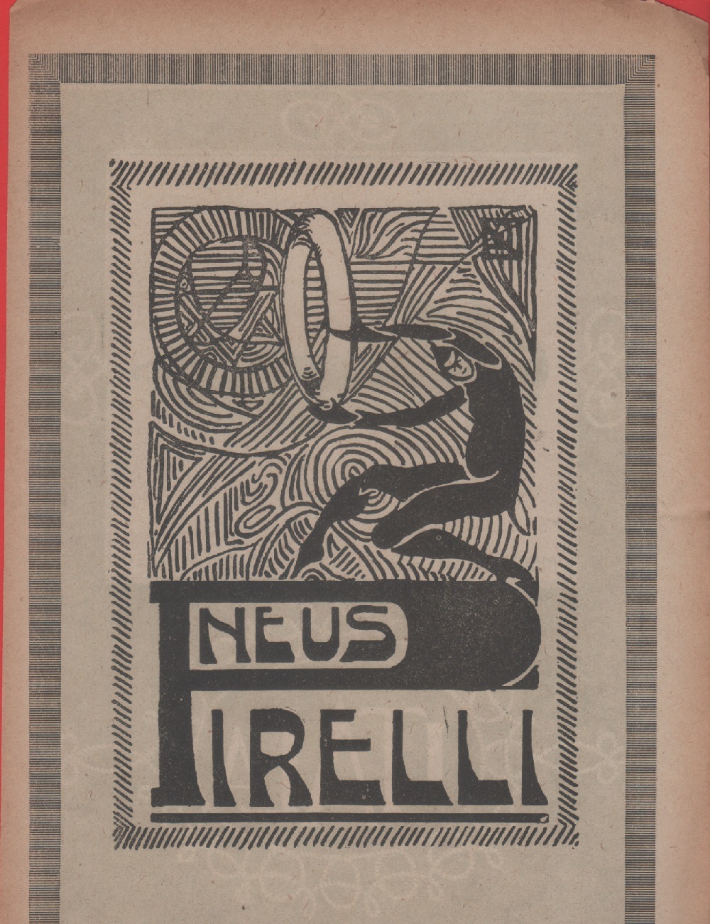 Pneus Pirelli/Itala modello 50. Advertising 1920