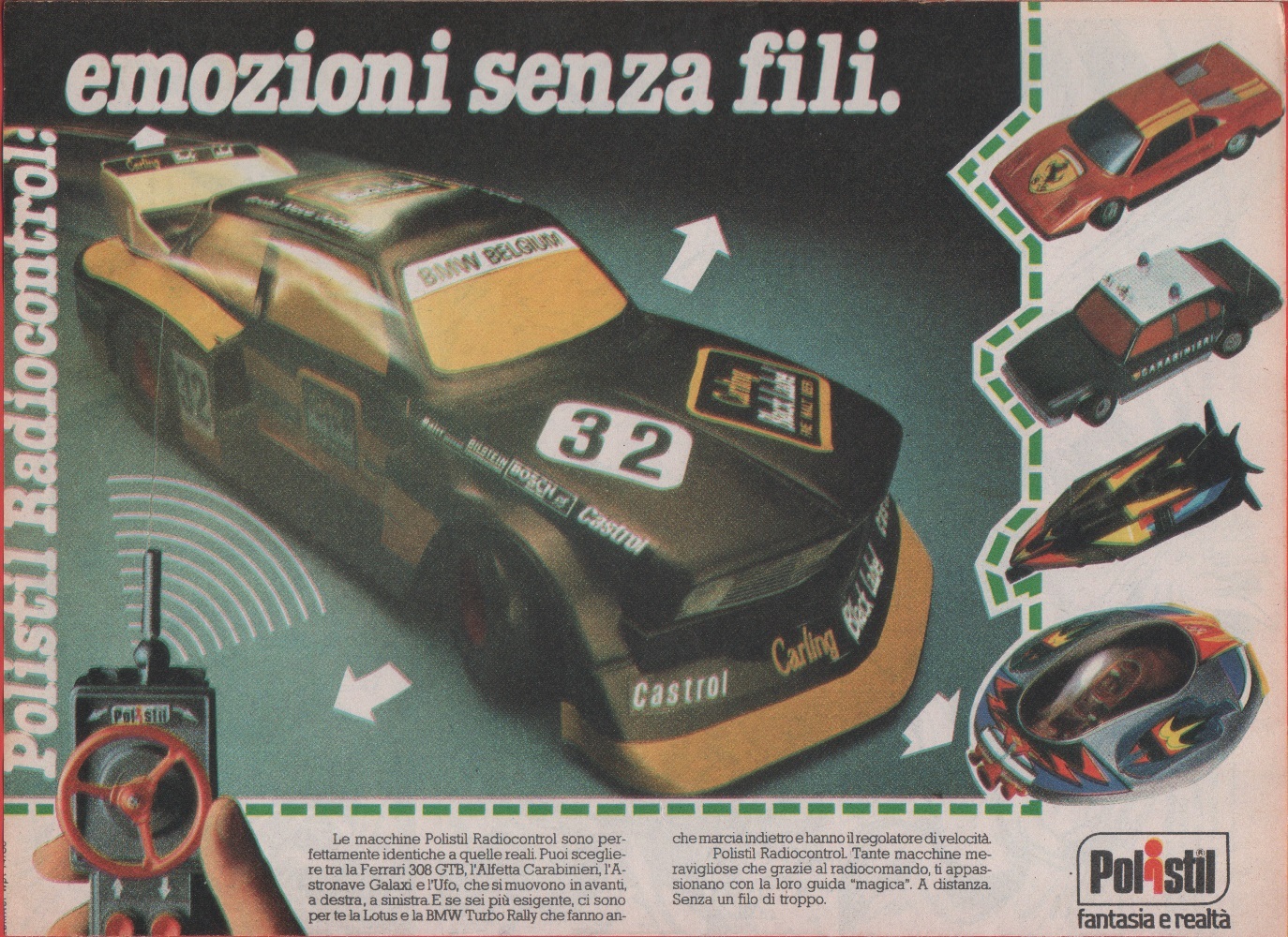 Polistil. Emozioni senza fili. Advertising 1980