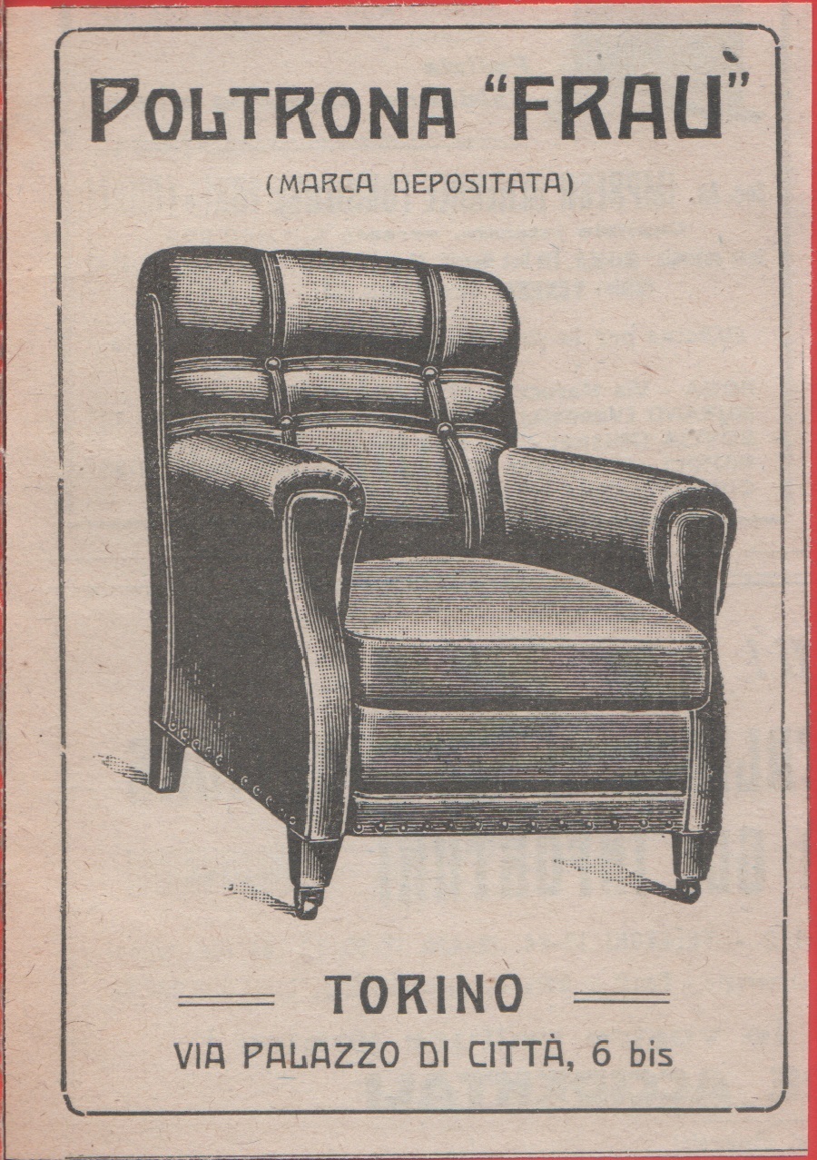 Poltrone Frau. Advertising 1924