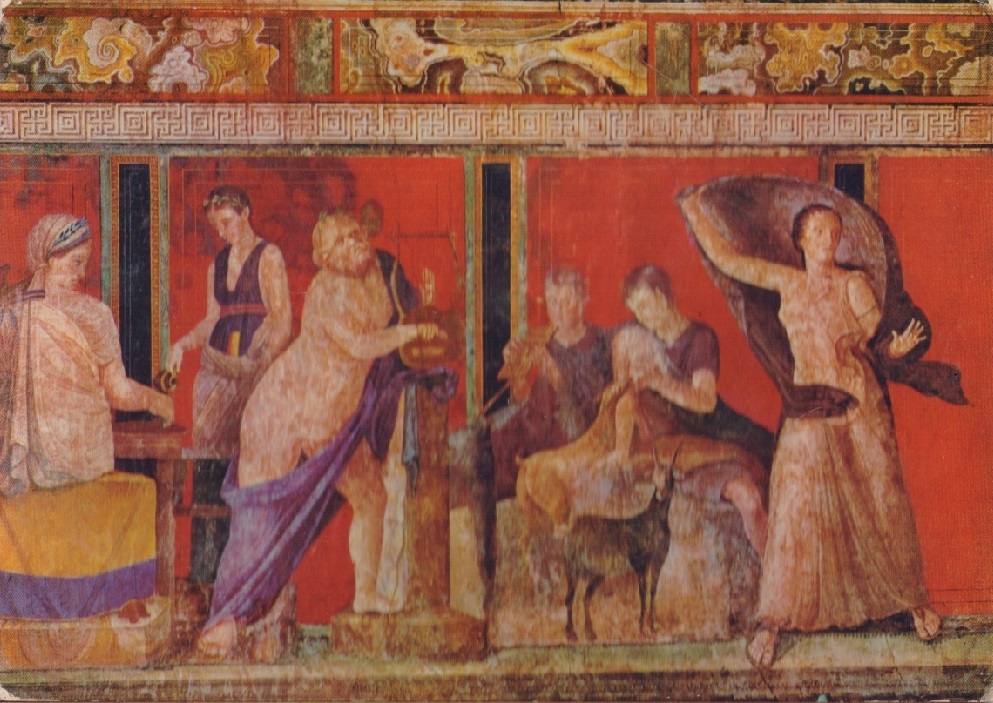 Pompei. Villa dei Misteri. La donna atterrita. Viaggiata 1971