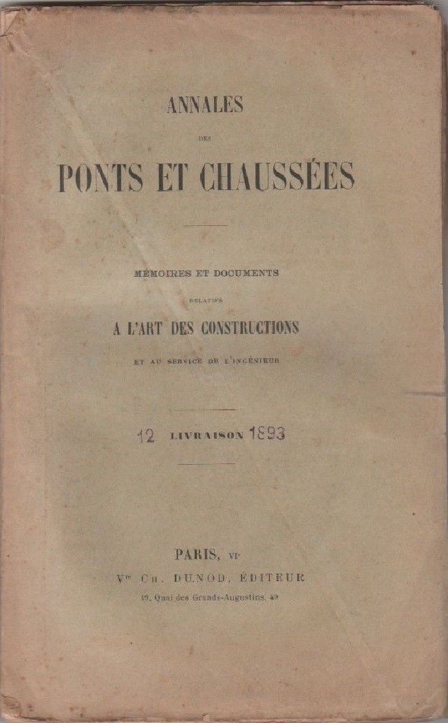 Ponts et chaussees. Annales des ponts et chaussees