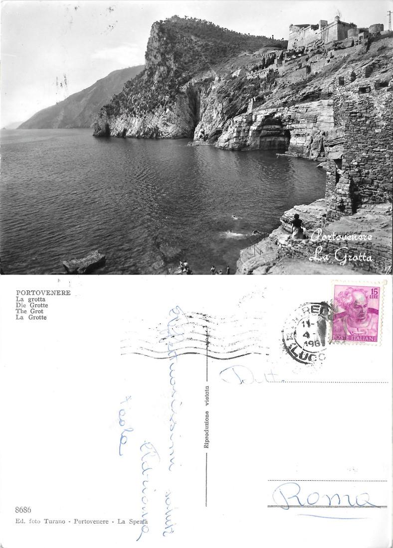 Portovenere. La grotta. Viaggiata 1964