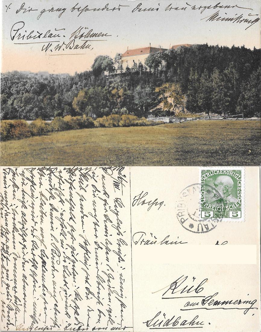 Pribyslav. Viaggiata 1911