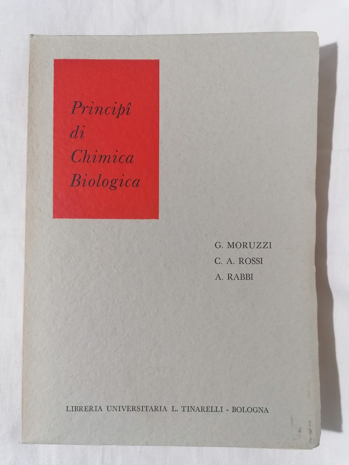 Principi di Chimica Biologica - Moruzzi Rossi Rabbi Libro Manuale …