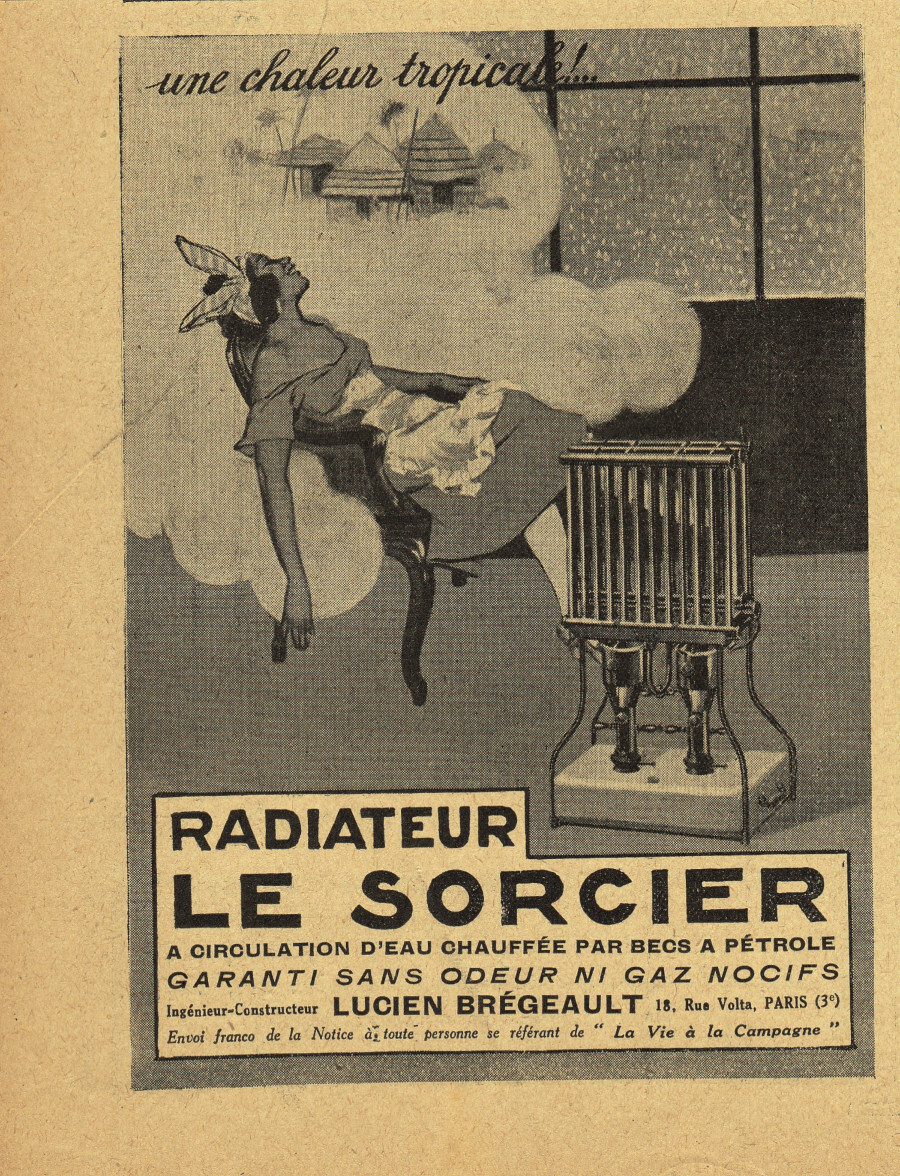 Radiateurs Le Sorcier. Lucine Bregeault constucteur. Advertising 1927