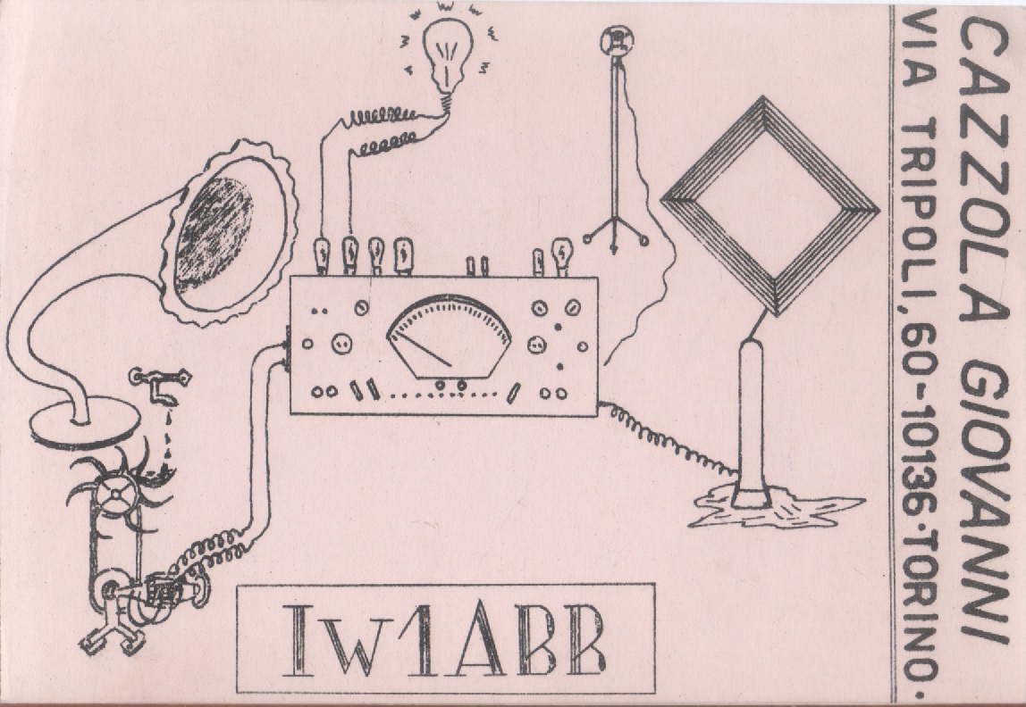 Radio Card. Torino 1975. Iw1ABB - Giovanni Cazzola