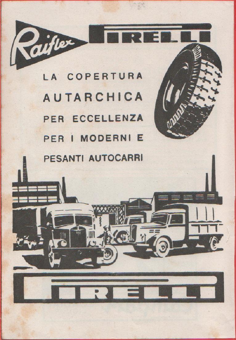 Raiflex Pirelli. Pubblicita 1941
