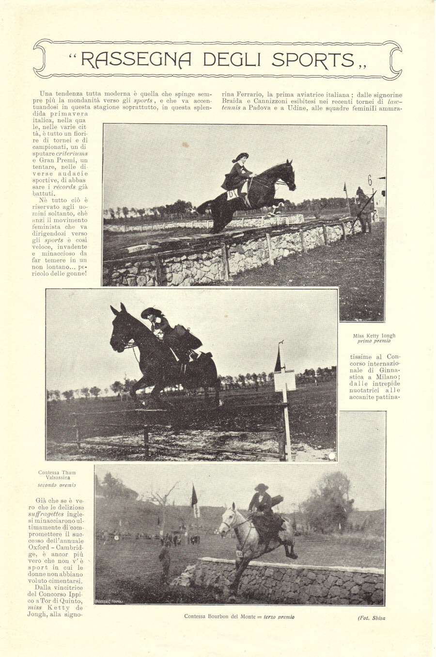 Rassegna degli sports... Immagine 1913.