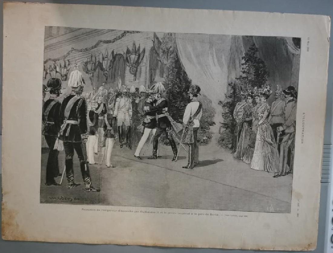 Reception de l'empereur d'Autriche par Guillame II a la gare …