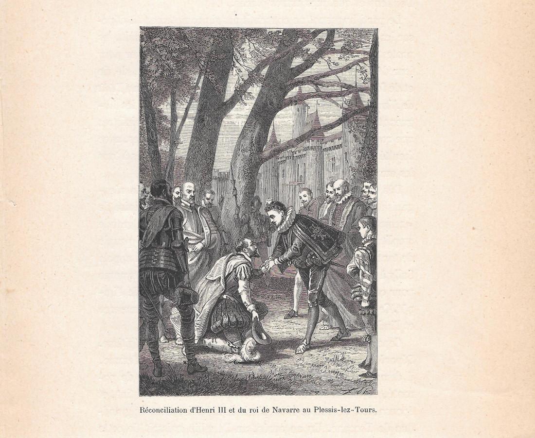 Reconciliation d'Henri III et du roi de Navarre ... Stampa …