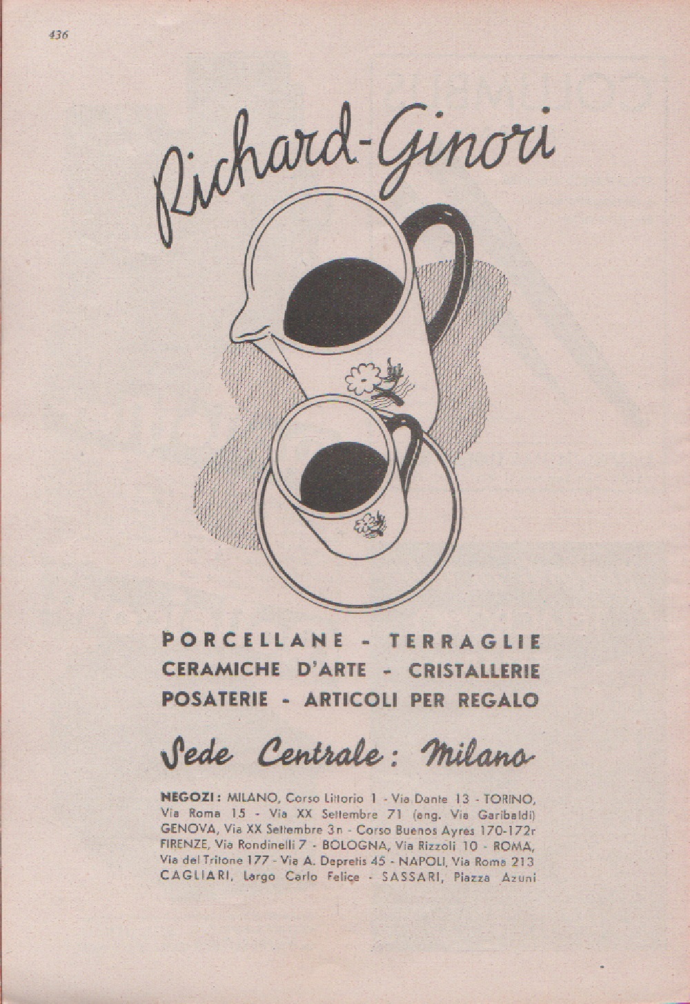 Richard-Ginori. Advertising 1937