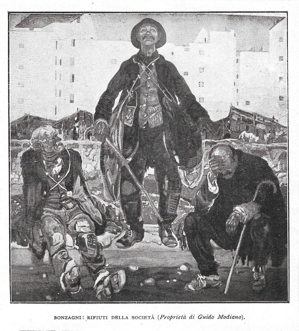 Rifiuti della società (Aroldo Bonzagni). Stampa 1919