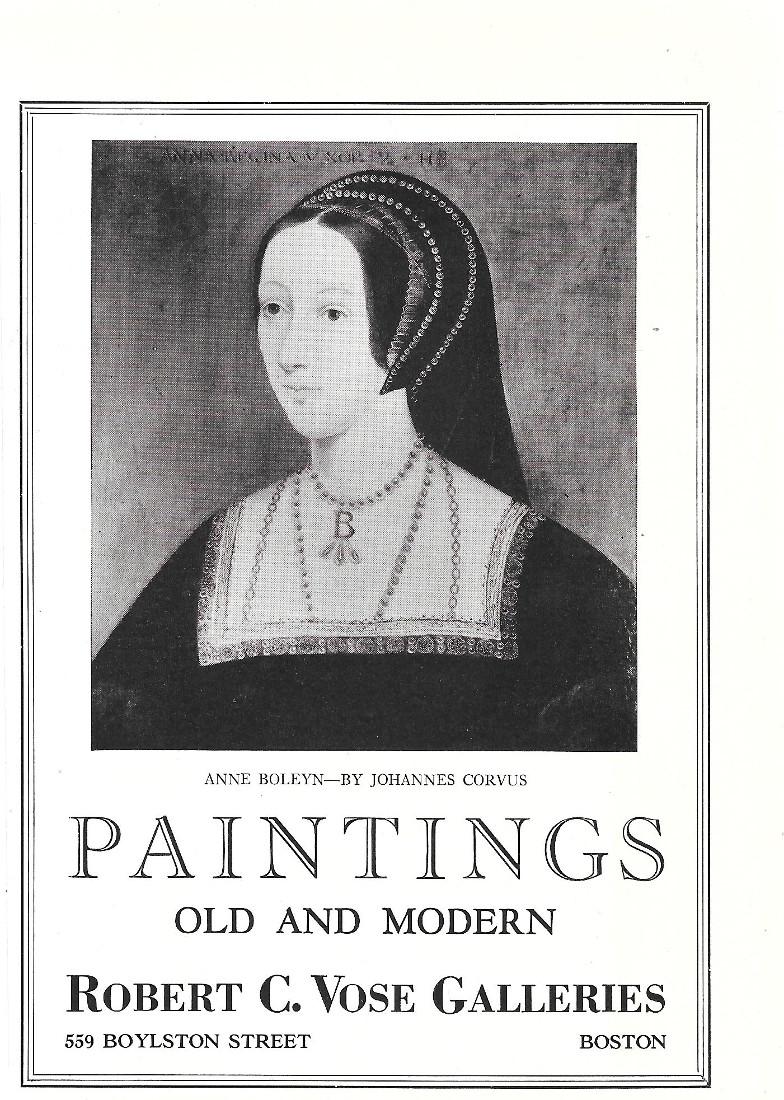 Robert C. Vose Galleries, Boston. Paintings old and modern. Pubblicita …