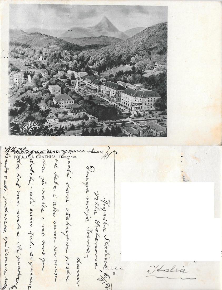 Rogaska Slatina (SLO). Panorama. Viaggiata 1926
