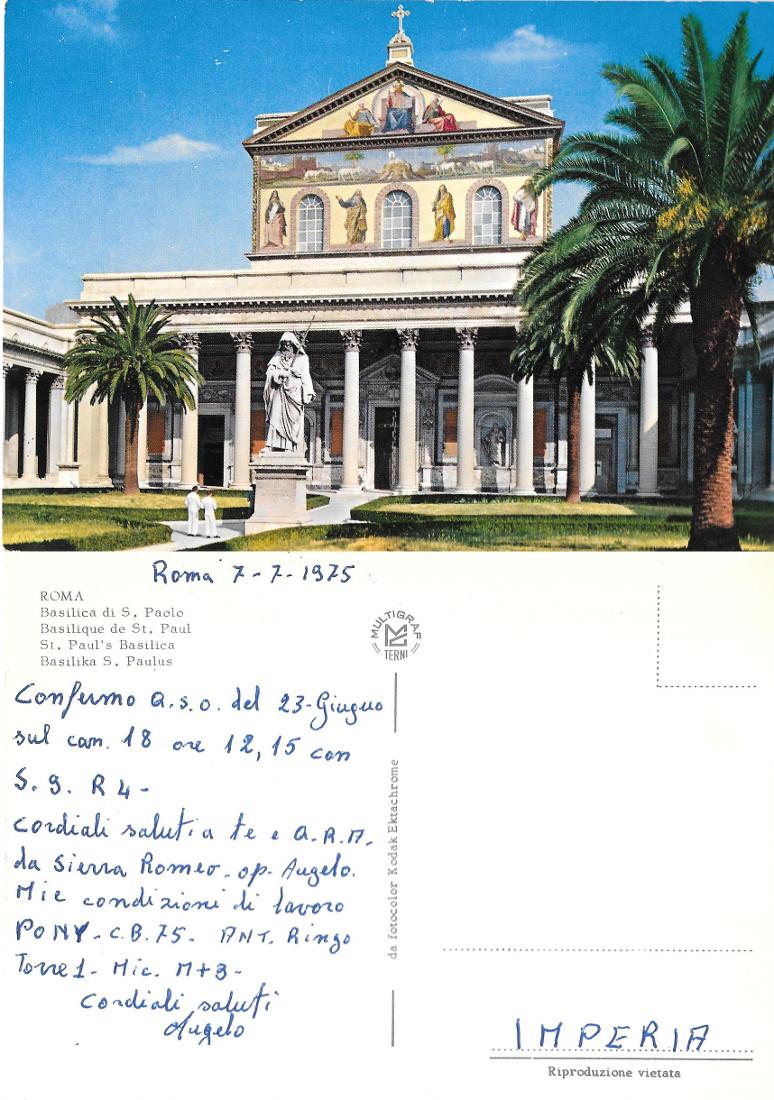Roma. Basilica di San Paolo. Viaggiata