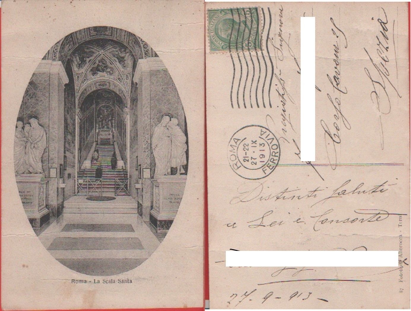 Roma. La Scala Santa. Viaggiata 1913