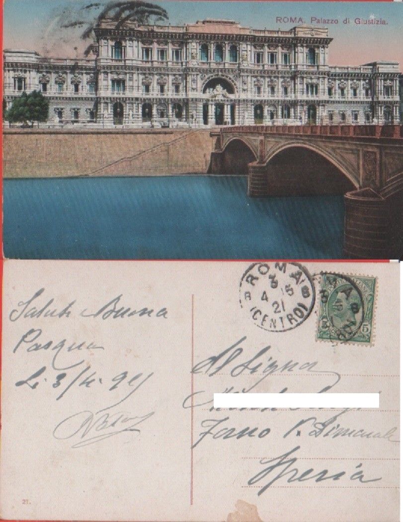 Roma. Palazzo di Giustizia. Viaggiata