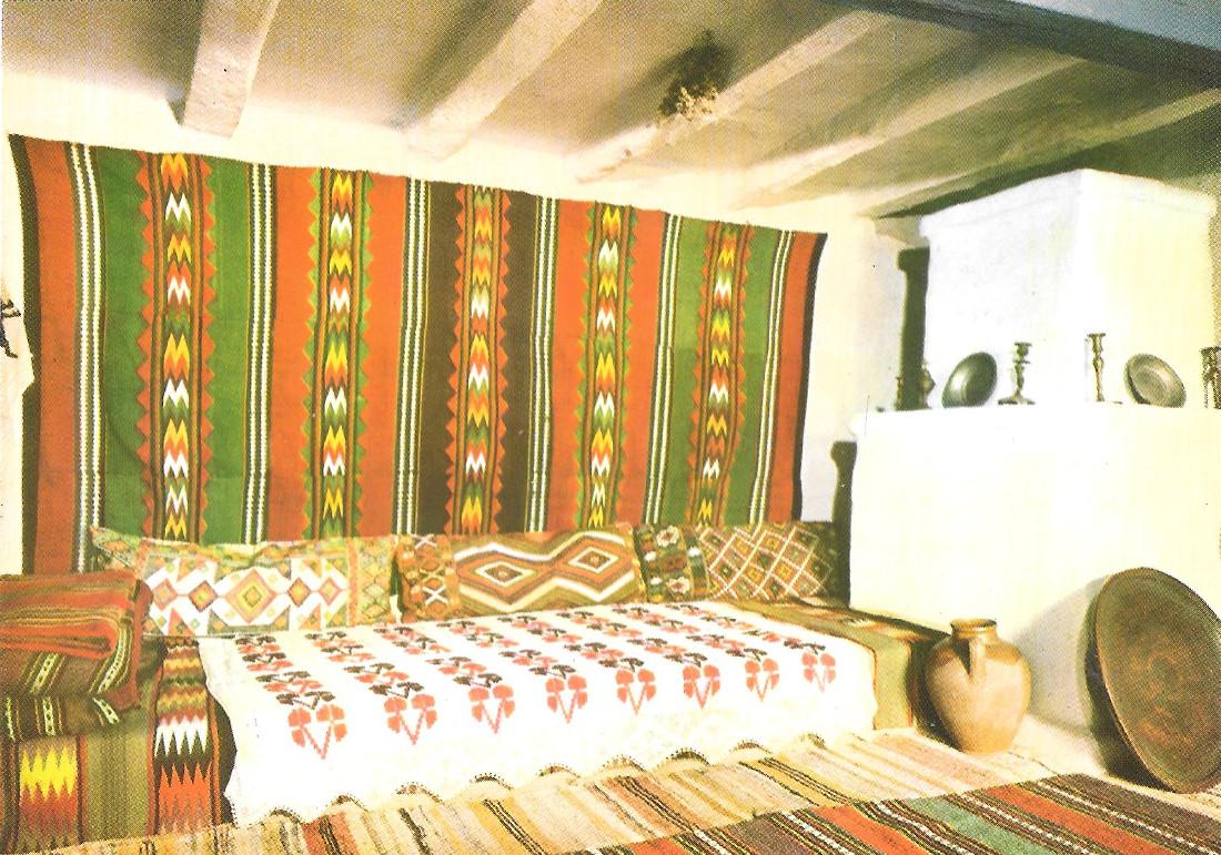 Romania. Costanta district. Interior of house of Ostrov village. Non …