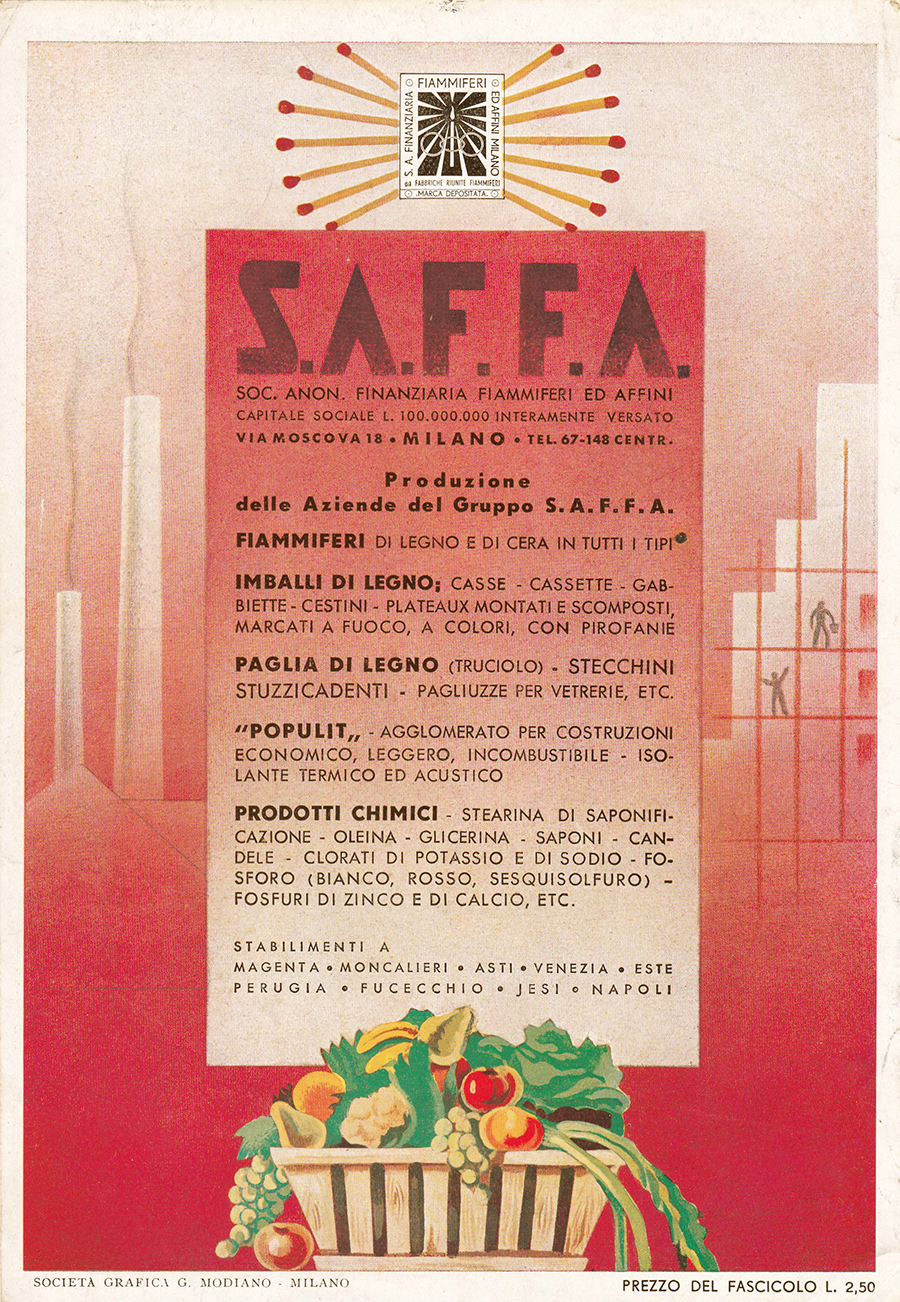 S.A.F.F.A. - Advertising 1936