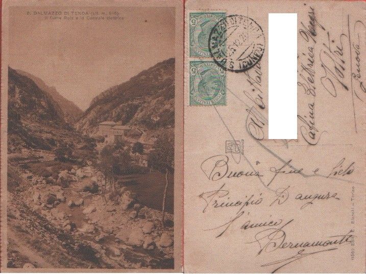 S. Dalmazzo di Tenda. Il fiume Roja e la centrale …