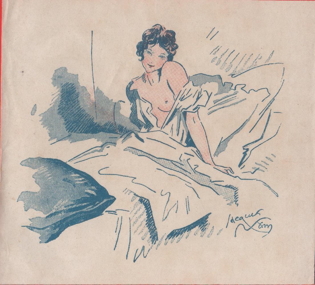 Sa fleur. Copertina. Illustratore J.L. Nam. Stampa 1920 circa