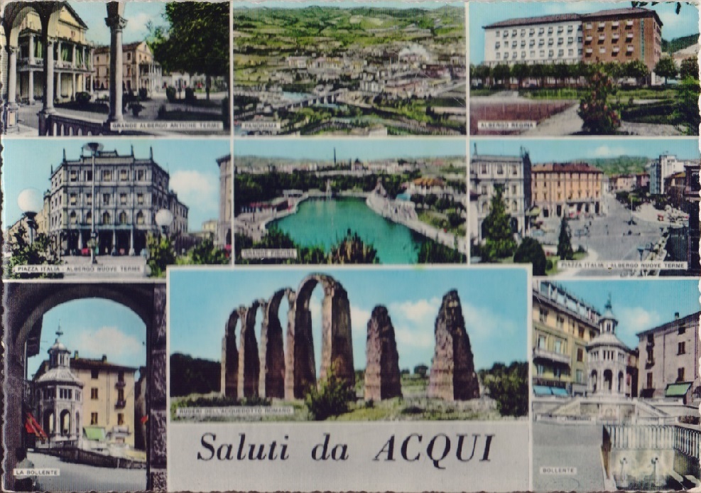 Saluti da Acqui (AL). Viaggiata