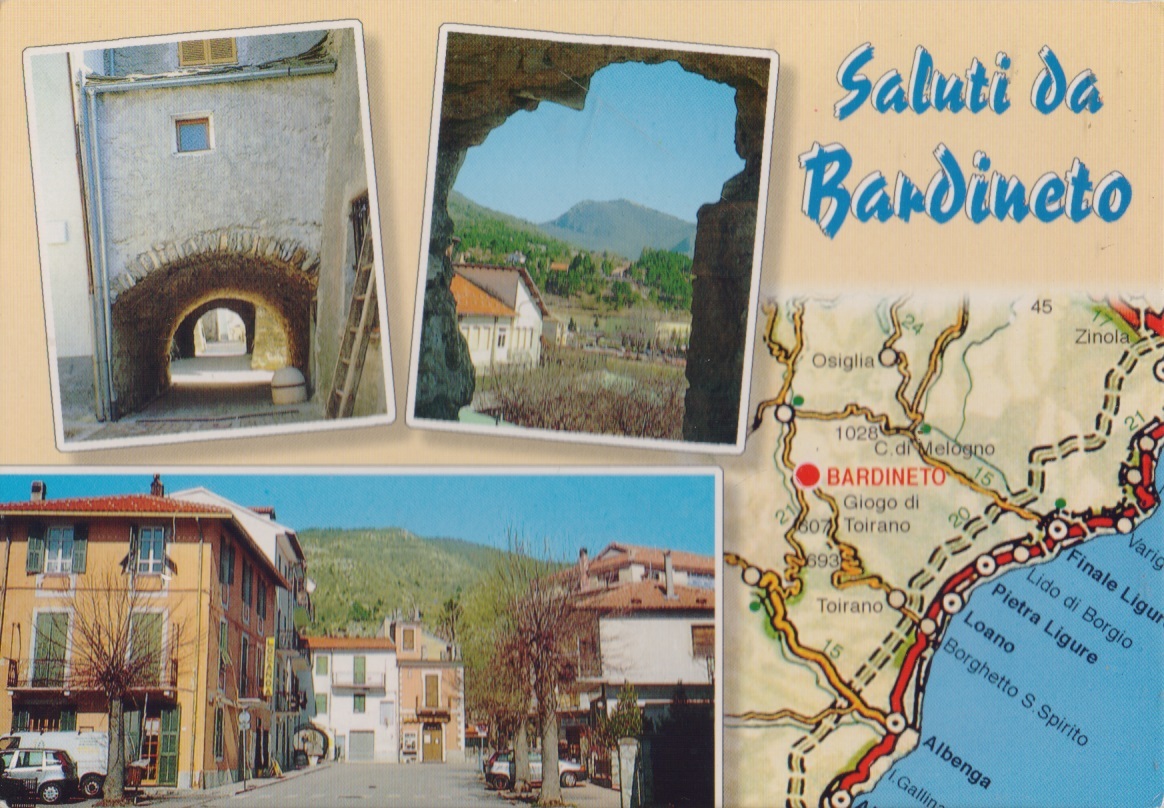 Saluti da Bardineto (SV). Viaggiata 1999